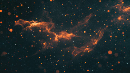 Aufkleber - abstract background of falling ash particles and dark smoky atmosphere for design