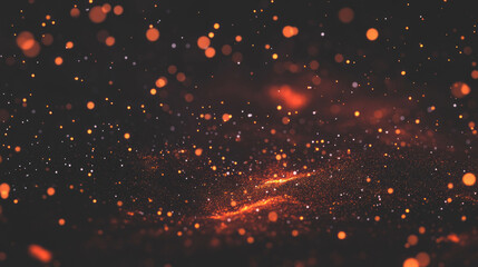 Aufkleber - mysterious atmosphere of falling ash particles and dark smoky background
