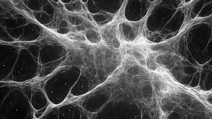 Wall Mural - an abstract depiction of geometry, astronomy, stars, and particles in the cosmos on a dark, minimali