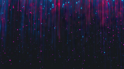 Poster - Vibrant abstract digital noise background with falling light patterns
