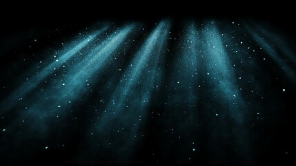 Aufkleber - ethereal dust particles falling in subtle light for atmospheric background design