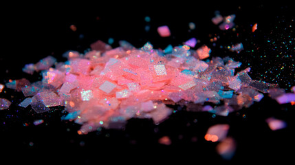 Poster - Bright sparkling glitter with falling light display for party and festive decorations