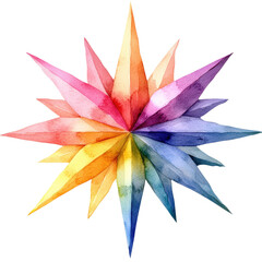 Poster - Colorful flower with vibrant petals on a solid black background showcasing natural beauty and elegance isolated on transparent background..