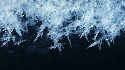 Poster - Enchanting winter background of falling ice crystals and sparkling light for seasonal design