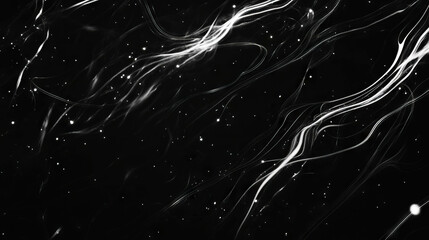 Poster - Falling magnetic field lines on dark background for abstract design