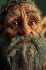 Poster - Portrait of a bearded man, suitable for personal or professional use