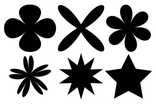 Shapes object elements. simply form collection llustration