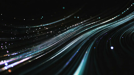 Poster - Mesmerizing background of falling star trails with long exposure for cosmic design