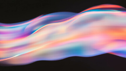 Poster - Abstract motion of colorful light trails in a dynamic time lapse background