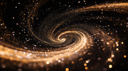 Poster - Fiery spiral sparks background for magical and dynamic visual designs