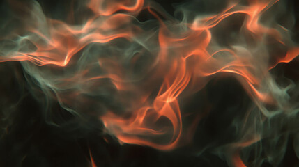 Poster - Mesmerizing flames in dark background for dramatic design projects