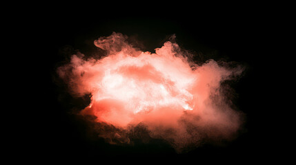 Poster - Fiery background with intense heat haze effect for dynamic design