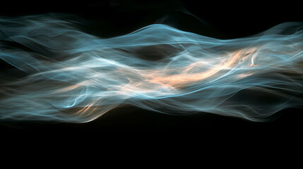 Poster - Mystical background with fire and smoke trails for atmospheric design