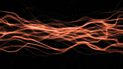 Fototapete - Fire sparks forming intricate patterns against dark background for artistic design