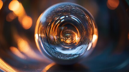 Poster - A close-up view of a glass of red wine with a subtle rim and a gentle reflection