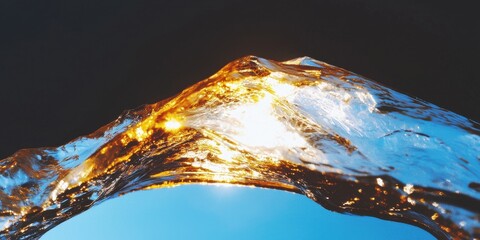Poster - Dynamic water splash action outdoor environment nature vibrant viewpoint fluid concepts