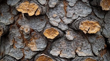 Poster - Close-up shot of a pine tree trunk with bark and texture visible