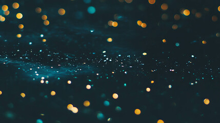 Aufkleber - Magical evening with floating confetti and reflective light effects