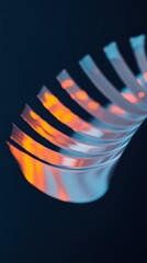 Poster - dynamic abstract art studio modern close-up colorful light play