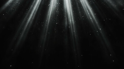 Aufkleber - Ethereal scene of floating dust motes in subtle light beams for tranquil background design