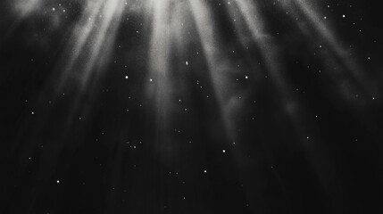 Aufkleber - Ethereal scene of floating dust particles in gentle light with atmospheric glow