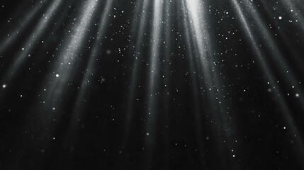 Aufkleber - Ethereal scene with floating dust motes and subtle light beams for atmospheric design