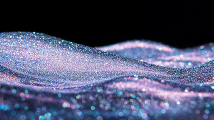 Aufkleber - Glittering waves texture background for artistic and design projects