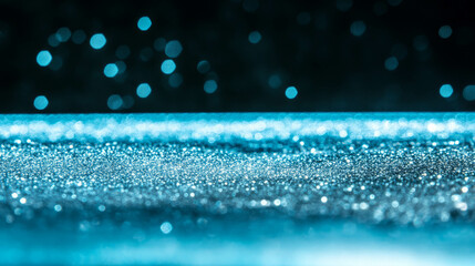 Poster - Shimmering glitter background with reflective particles for festive design and decoration