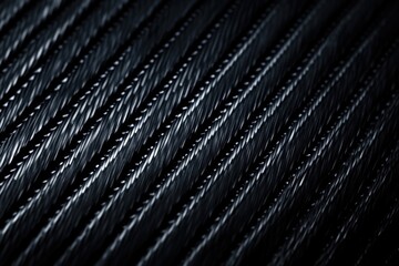 Poster - Close-up view of a black metal surface with slight texture