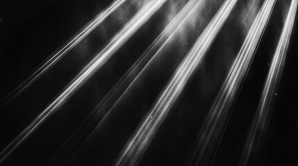Aufkleber - Abstract light beams with sharp contrast on a dark background for creative design