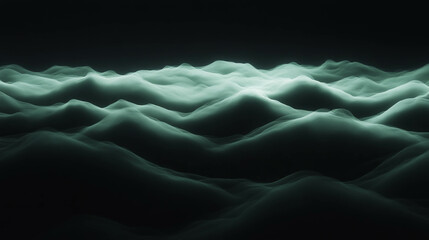 Poster - Ethereal foggy mist with soft diffused light for serene atmosphere design