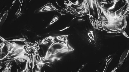 Poster - Abstract background of frozen water with ripples and light reflection