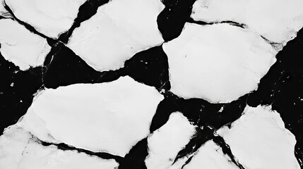 Poster - Cracked ice patterns with dark shadows for winter themes and design