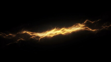 Aufkleber - Dynamic background of rising sparks and bright yellow flash for design and presentation