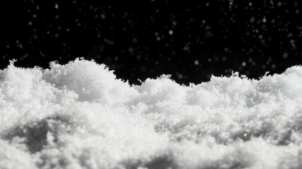 Aufkleber - Winter wonderland with snowflakes and snow background for seasonal designs