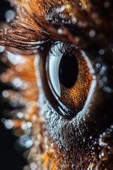Aufkleber - A close-up view of an animal's eye, perfect for use in educational or scientific contexts