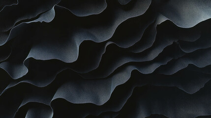 Poster - Abstract black layered rumble paper texture for creative overlay design