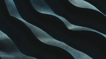 Poster - Abstract black layered rumpled paper texture for creative design and backgrounds