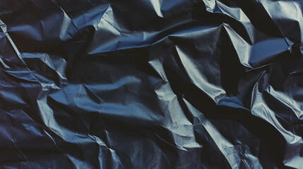 Poster - Black crumpled paper texture overlay for design and background projects
