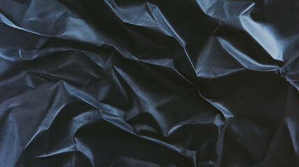 Poster - Texture of black rumpled paper for creative design and background enhancements
