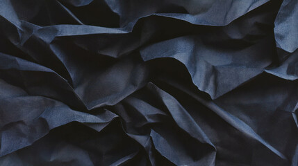 Poster - Abstract black rumpled paper texture for creative backgrounds and design projects
