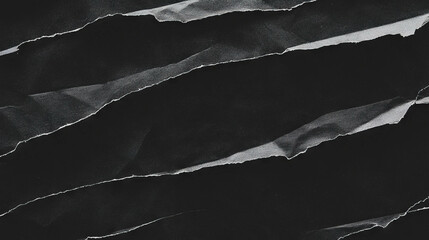 Poster - Black torn ripped paper texture for artistic overlay and creative design