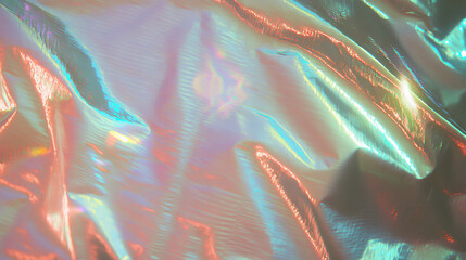 Aufkleber - Iridescent coarse ribbed textured material creating light patterns