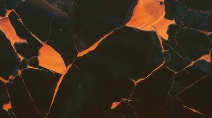 Poster - Copper texture with deep cracks and dark accents for background design