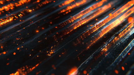 Poster - Abstract copper texture with raised patterns and metallic highlights