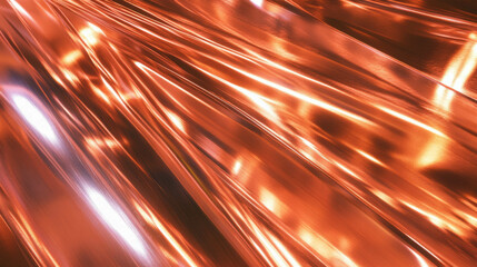 Poster - Shiny copper texture with smooth grain for creative backgrounds