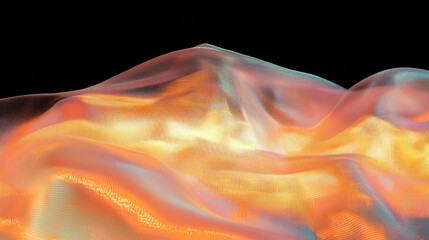 Aufkleber - Abstract copper texture with metallic overlay and vibrant gradient background