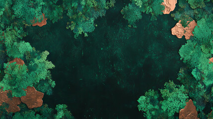 Poster - Copper and moss textured overlay for creative design projects