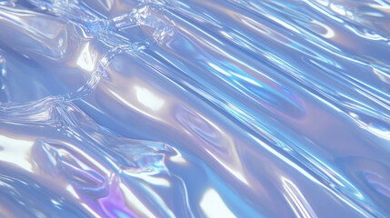 Aufkleber - Abstract overlay texture of ribbed transparent surface with iridescent glow