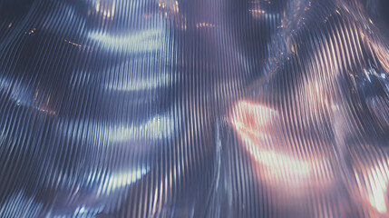 Poster - Abstract vertical ribbed texture with sharp light reflections for background design